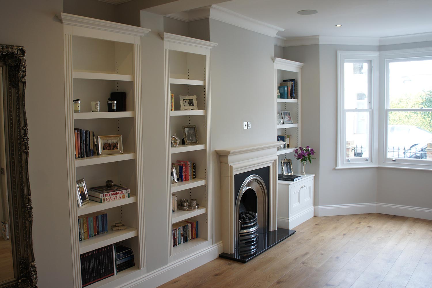 bespoke alcove storage