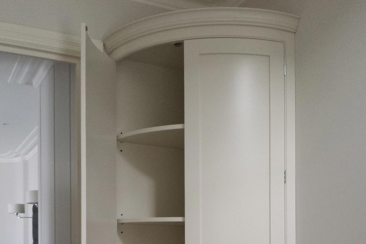 custom-made curved storage